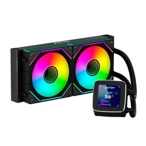 ABYSM refrigeración líquida OCEANIC LCD 240 Black ARGB