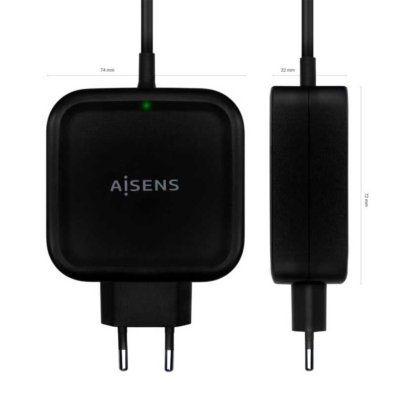 Cargador 65W PD3.0 QC3.0 1XUSB-C 1.2M