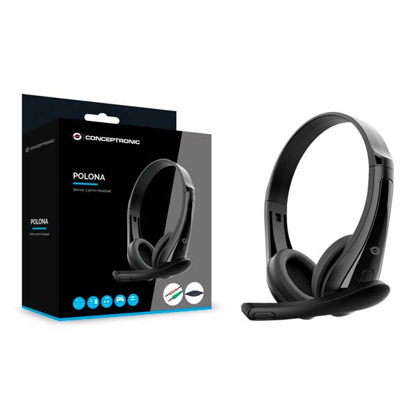 Conceptronic POLONA06B3T Auriculares estéreo de 3.5mm - Imagen 3